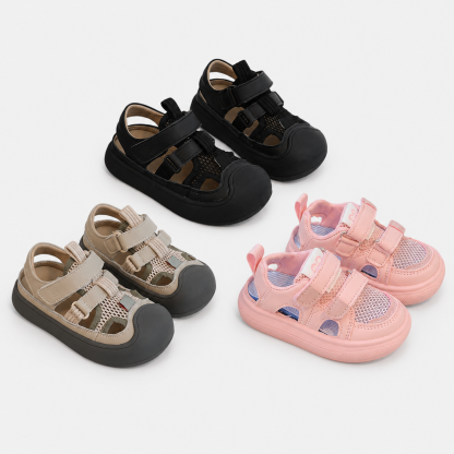 🔥 Barefoot Children's Closed Toe Breathable Summer Shoes with Scratch, Wide Toe and Zero Drop Sandals
