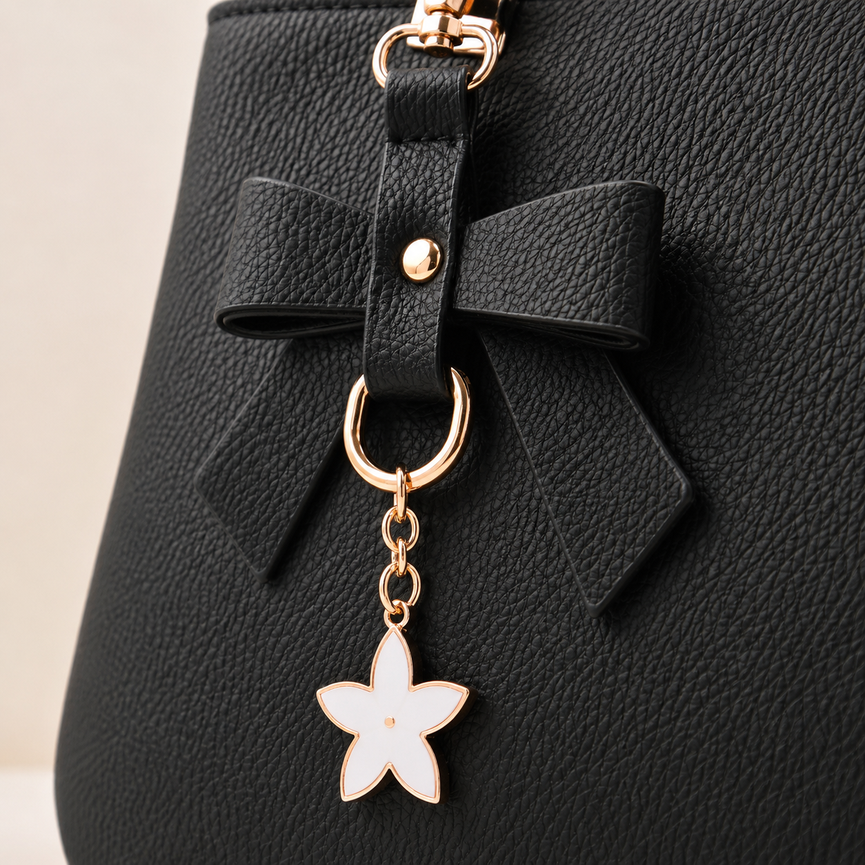 Bow and charm detail
