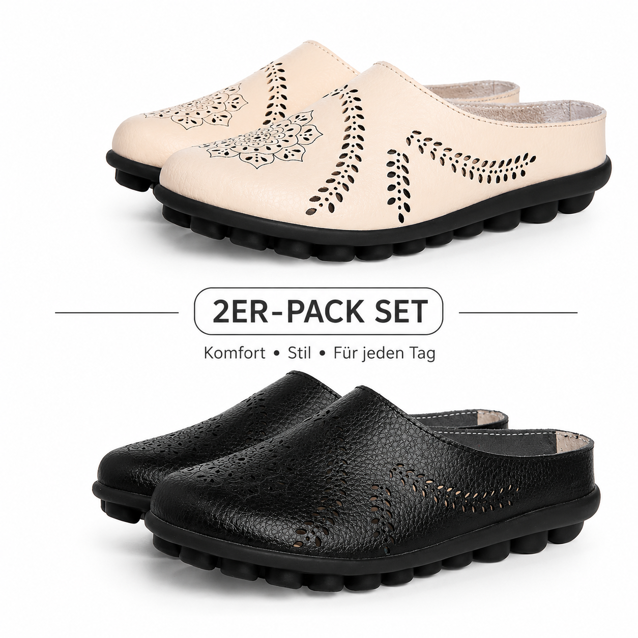 ✨ LETZTER TAG SALE – 80 % RABATT-Casual Stride Harmony – Atmungsaktive Komfort-Pantoletten für Damen