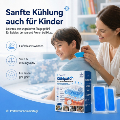 👑Letzter Tag 80% RABATT丨Purelora® Kühlpad – Fortschrittliches 8H-Kühlpflaster für Nacken & Körper ❄️Sommer-Sale🔥