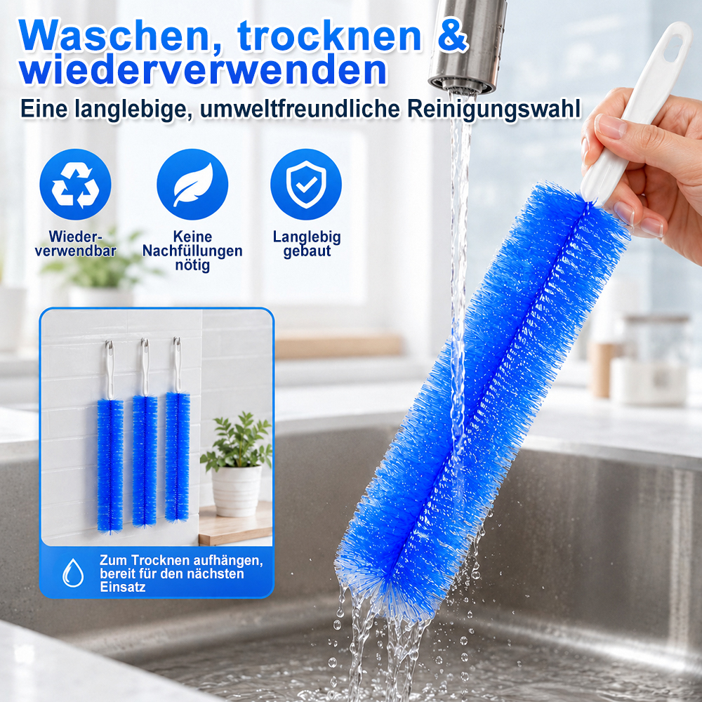 Flexibler Mikrofaser-Staubwedel – wiederverwendbar, waschbar & ideal für schwer erreichbare Stellen
