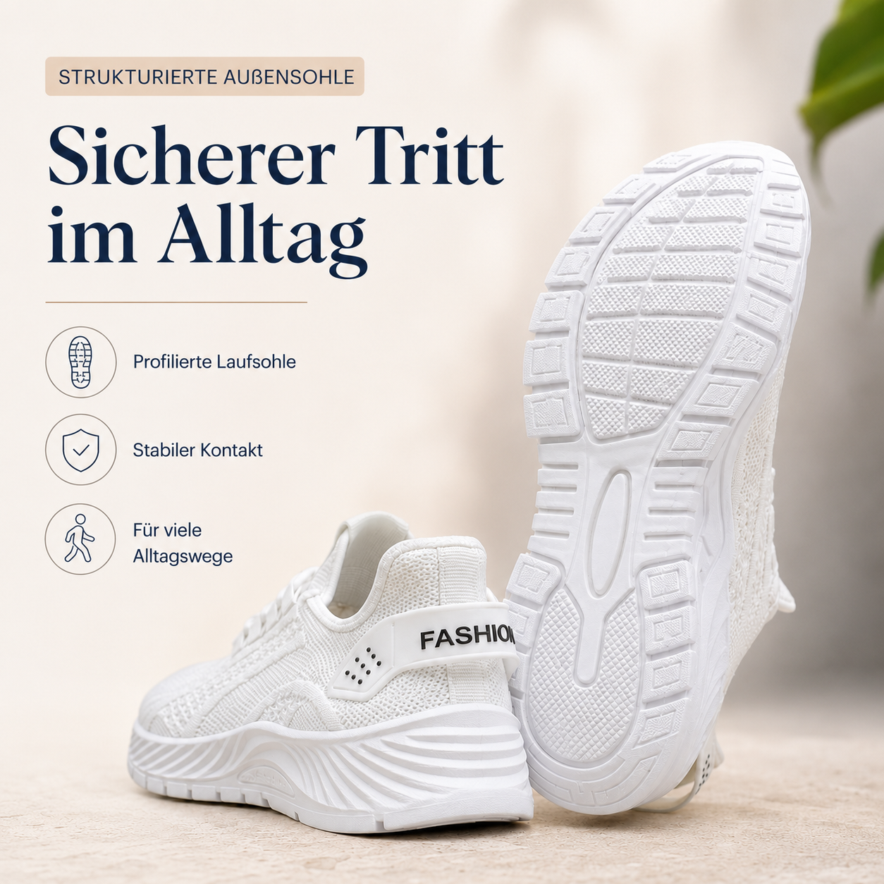 Strukturierte Außensohle