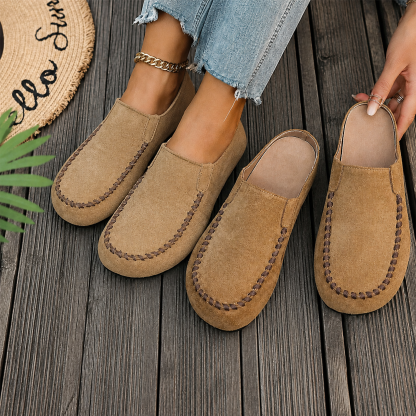 🇩🇪Letzter Tag: 80 % Rabatt –👡✨ Damen Weite Geschlossene Mule-Pantoletten 🛋️
