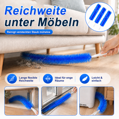 Flexibler Mikrofaser-Staubwedel – wiederverwendbar, waschbar & ideal für schwer erreichbare Stellen
