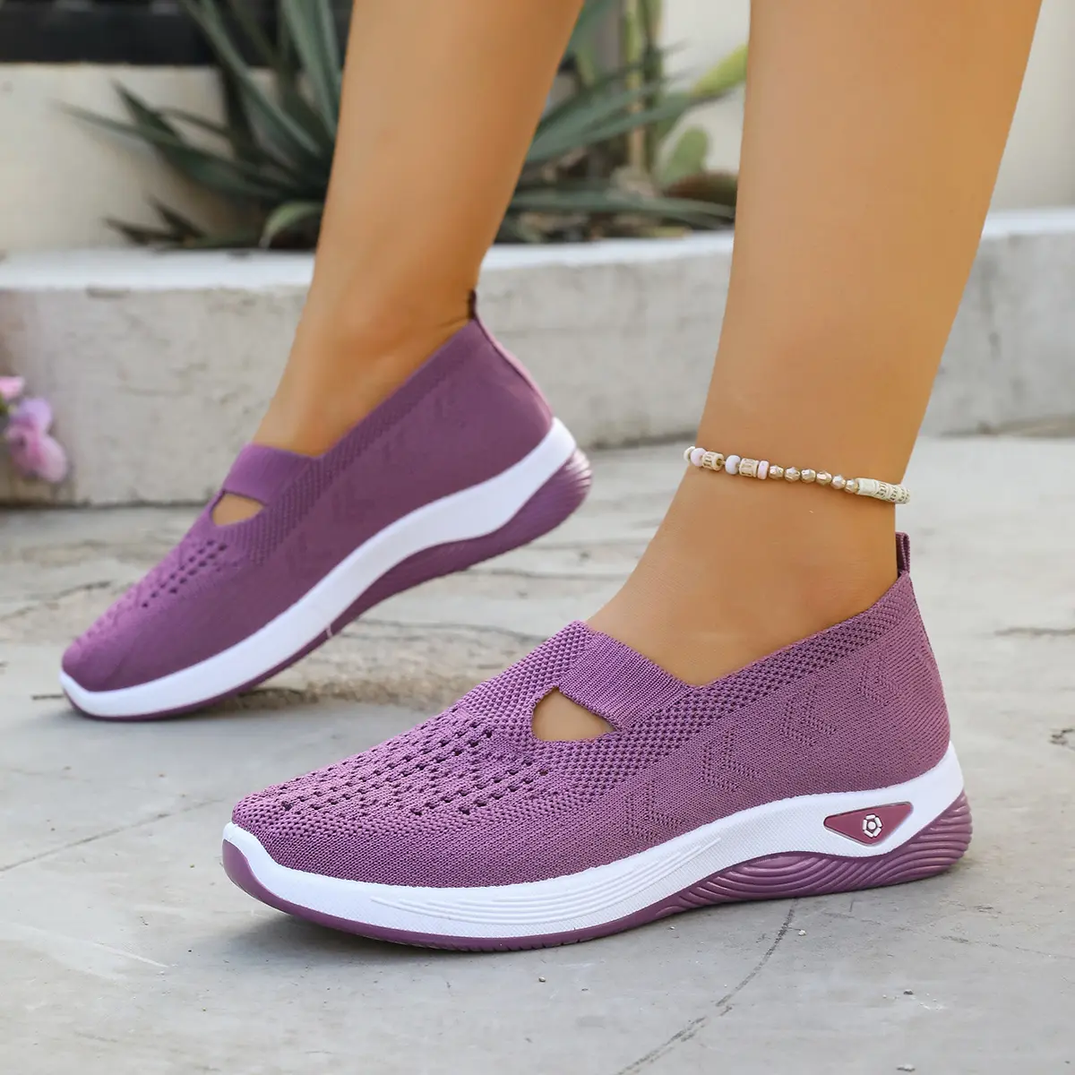 Atmungsaktive Komfort-Sneaker für Damen – leicht & bequem zum Hineinschlüpfen