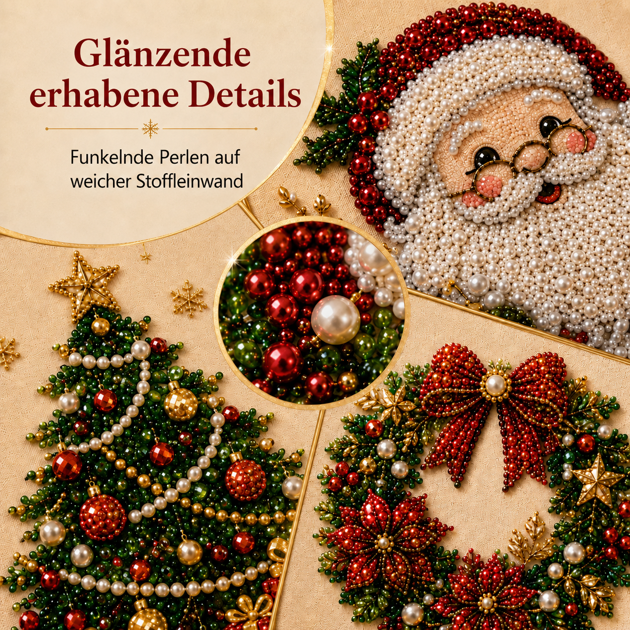 🎄 Nur für kurze Zeit: Entspannendes DIY-Perlenkunst-Set für Weihnachten – perfekt für Anfänger & eine kreative Geschenkidee! 🎨💎