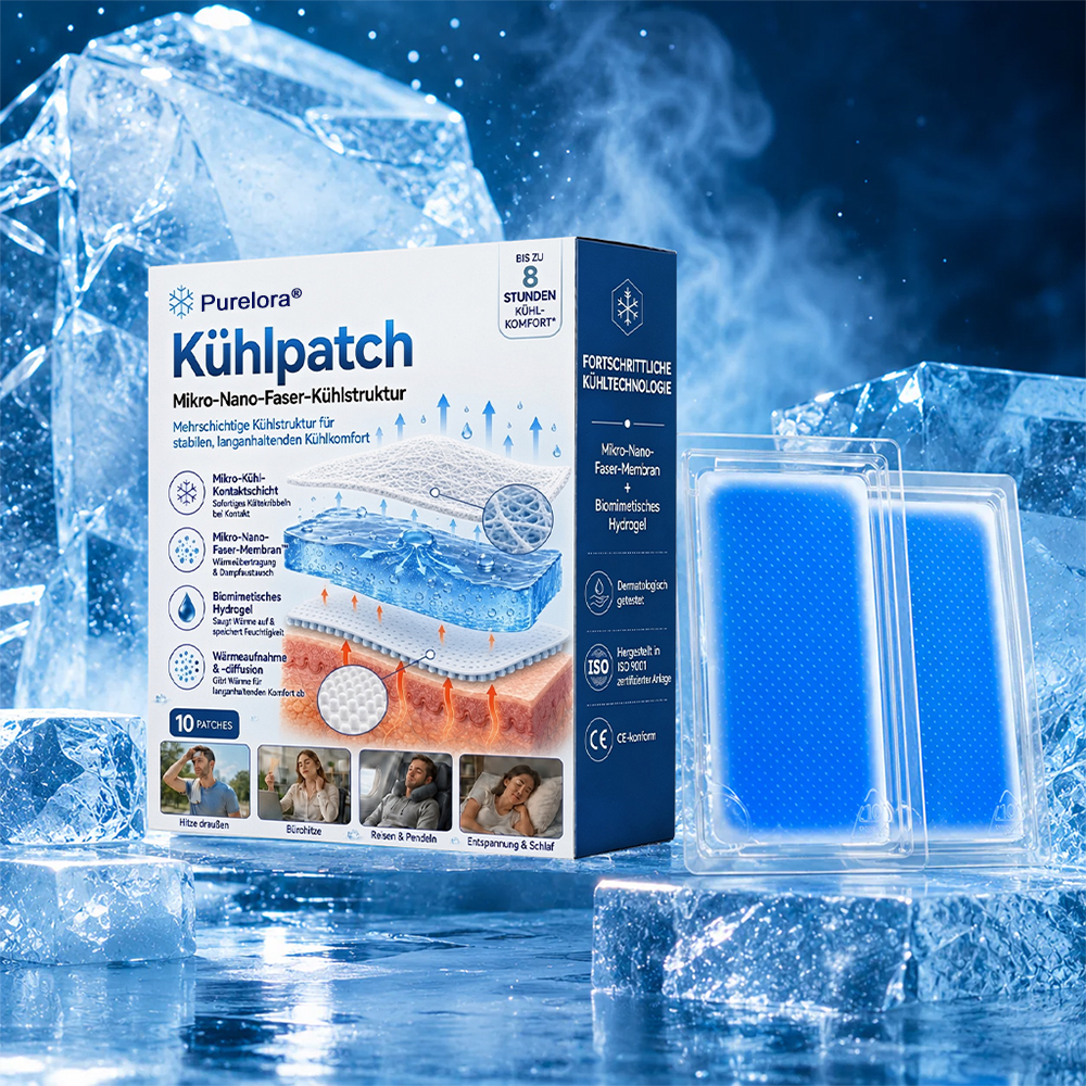  👑Letzter Tag 80% RABATT丨Purelora® Kühlpad – Fortschrittliches 8H-Kühlpflaster für Nacken & Körper ❄️Sommer-Sale🔥