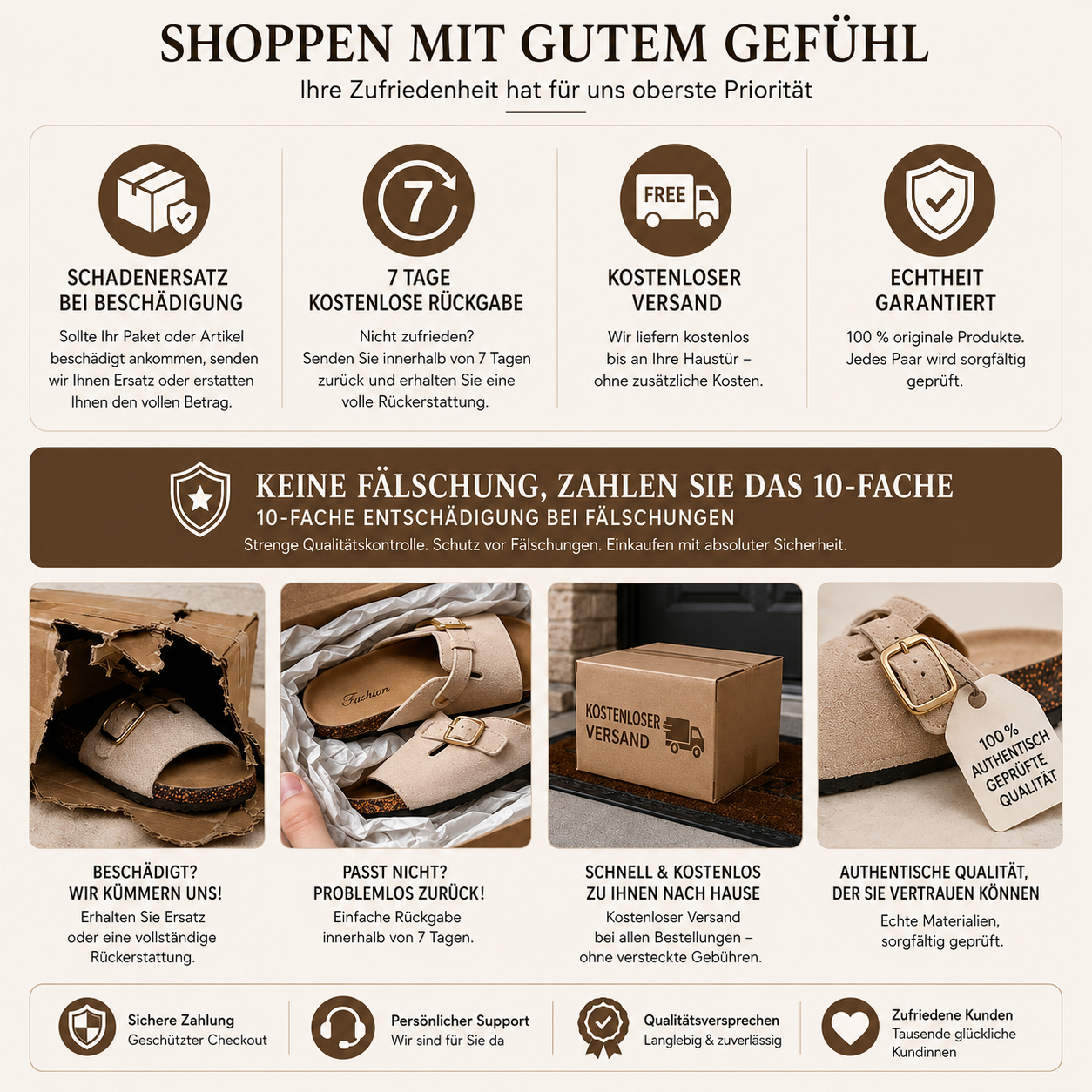 🏆 Vintage-Pantoletten mit Schnalle für Damen & Herren – Veloursleder-Optik, verstellbarer Riemen und gepolstertes Komfort-Fußbett