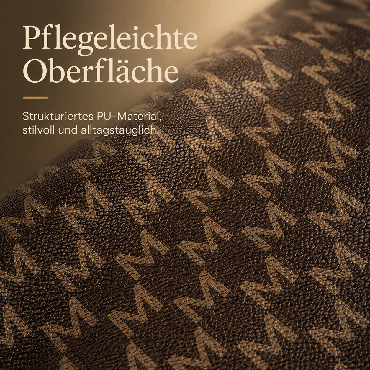 👜 Elegante Monogramm-Schultertasche mit Kettendetail 