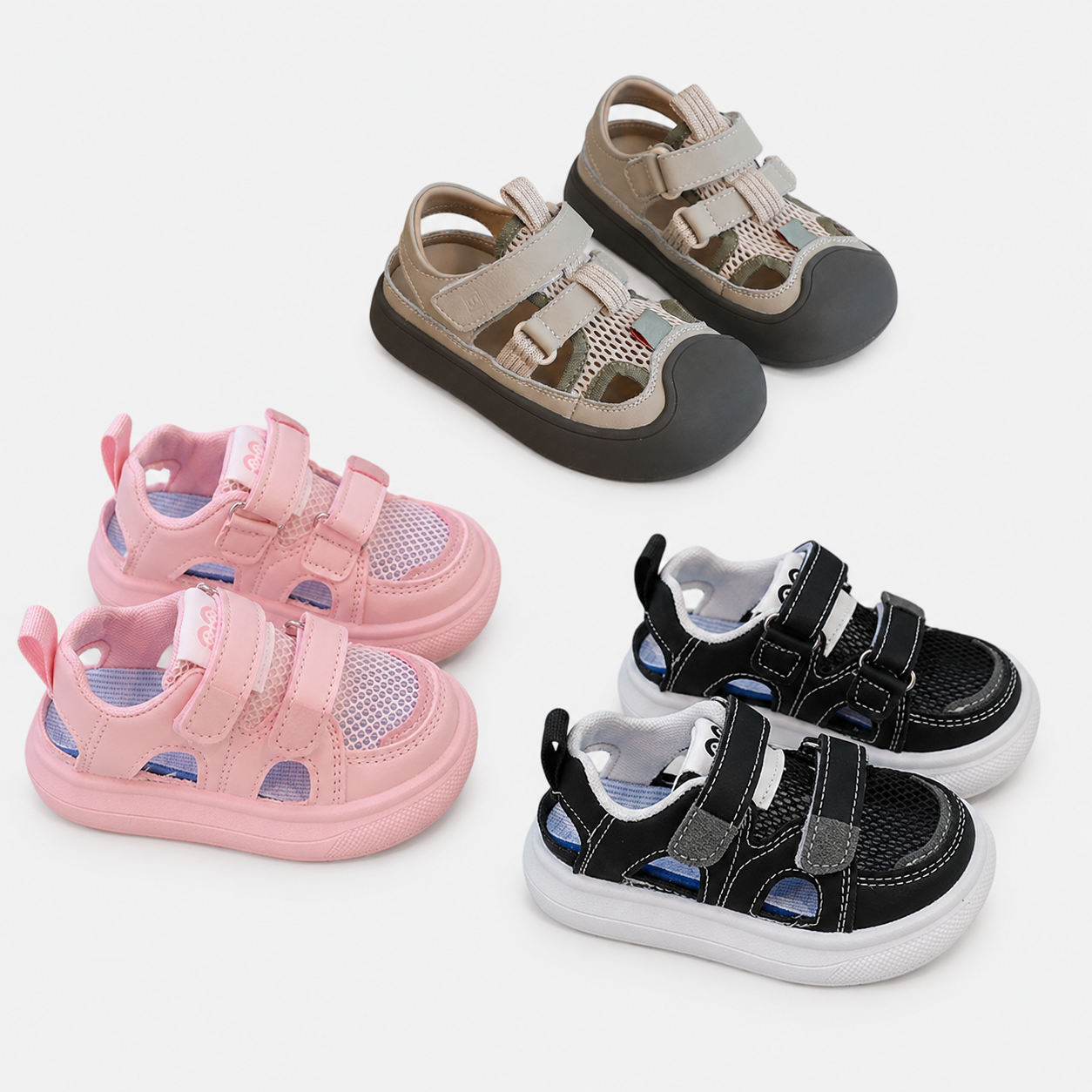 🔥 Barefoot Children's Closed Toe Breathable Summer Shoes with Scratch, Wide Toe and Zero Drop Sandals