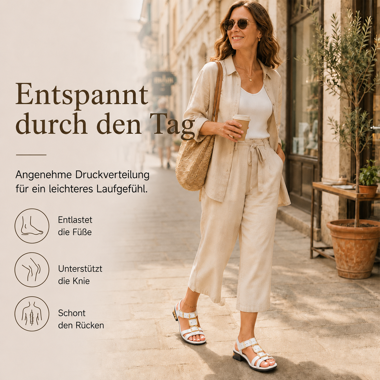 🔥 Offre spéciale : -80% | Sandales confort orthopédiques femme avec soutien du pied 👣