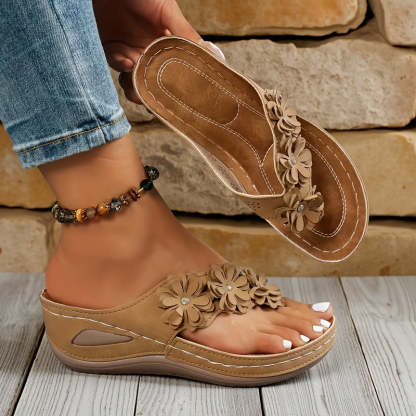✨Women's orthopedic flip-flops, suitable for all seasons, comfortable and breathable.