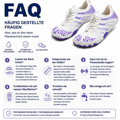 ❤️ Unisex Barfuß-Wasserschuhe – Atmungsaktiv, wasserfest & sandabweisend | Leichte Aqua-Schuhe mit Memory-Foam-Komfort und schnelltrocknendem Design