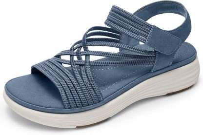 ⚡BQODQO® Bequeme Damen-Walking-Sandalen | 💖Elastischer Riemen • Leicht & rutschfest • Ideal für Sommer, Reise & Alltag