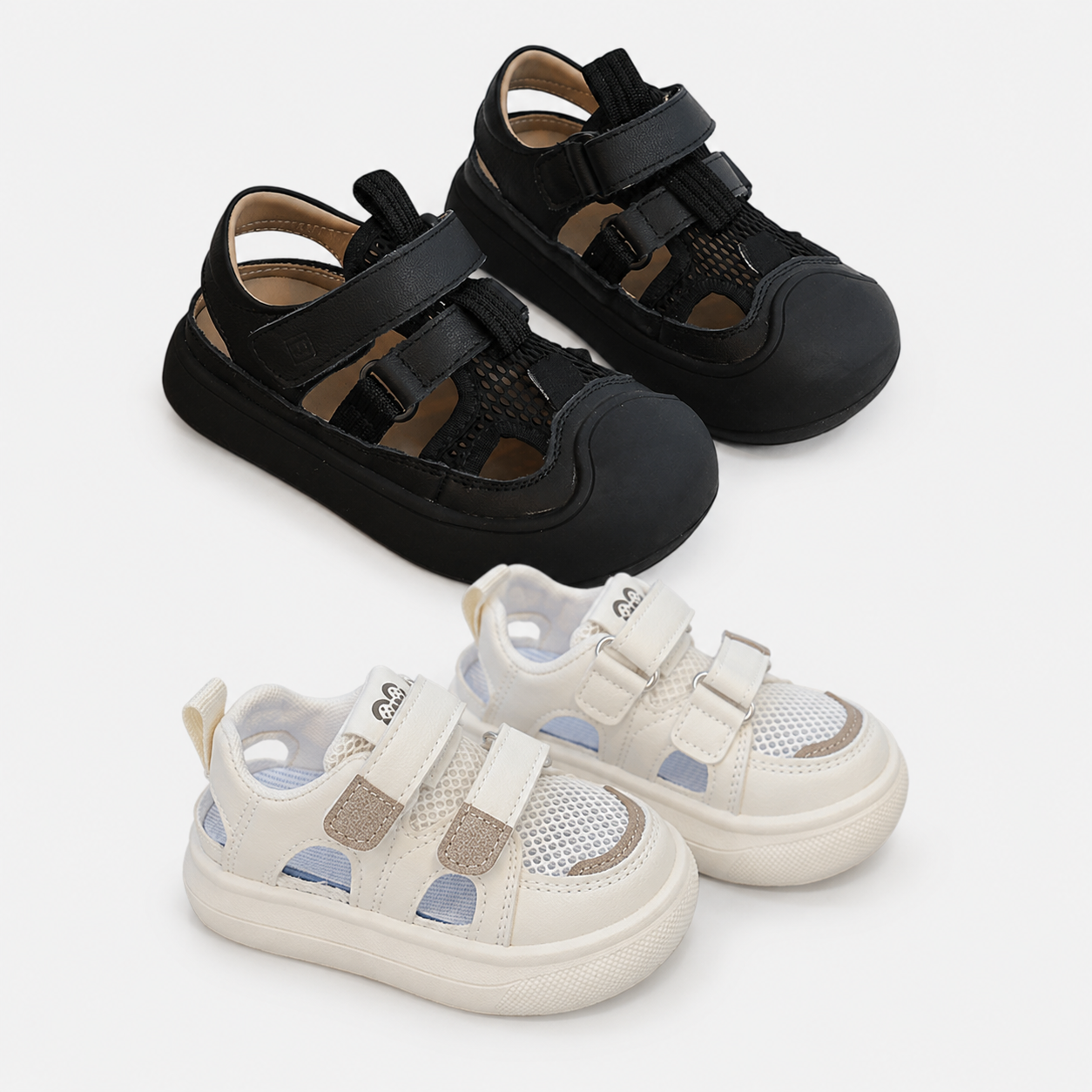 🔥 Barefoot Children's Closed Toe Breathable Summer Shoes with Scratch, Wide Toe and Zero Drop Sandals