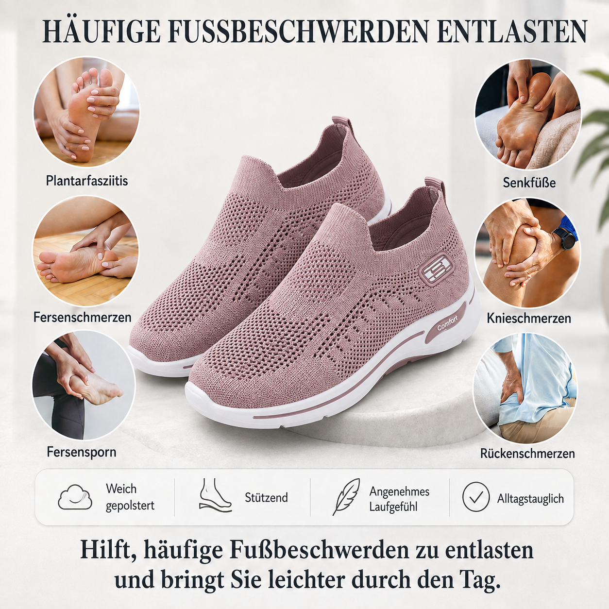 🥰🥰LETZTER TAG: 80 % RABATT👟 Orthopädische Komfort-Sneaker Damen👟