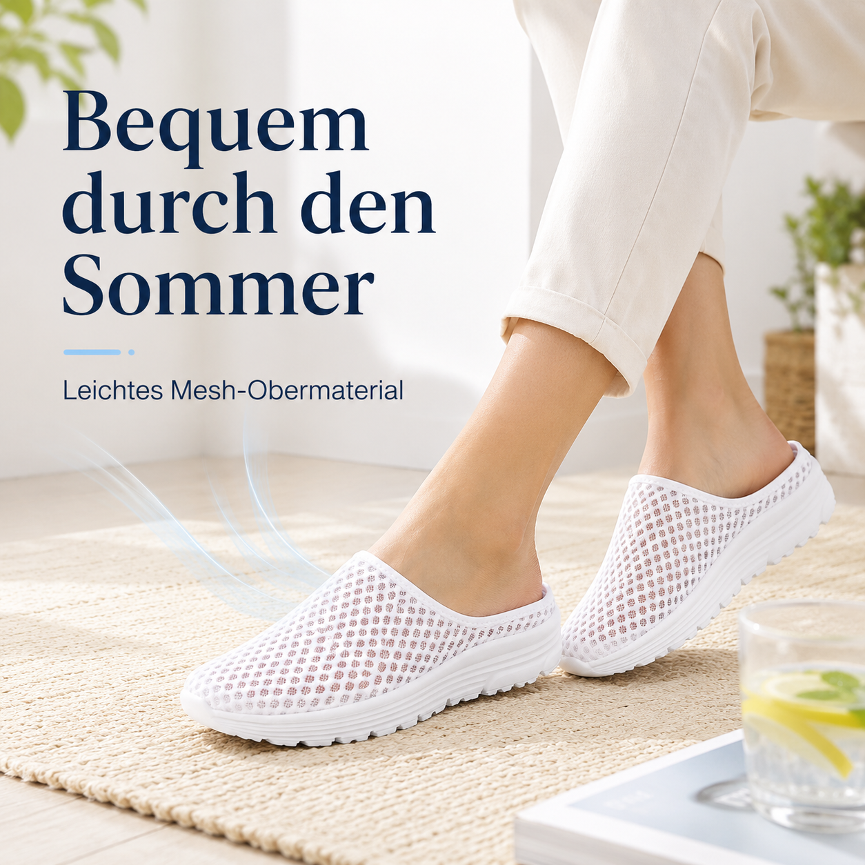 Bequeme, atmungsaktive Mesh-Slipper für den Alltag