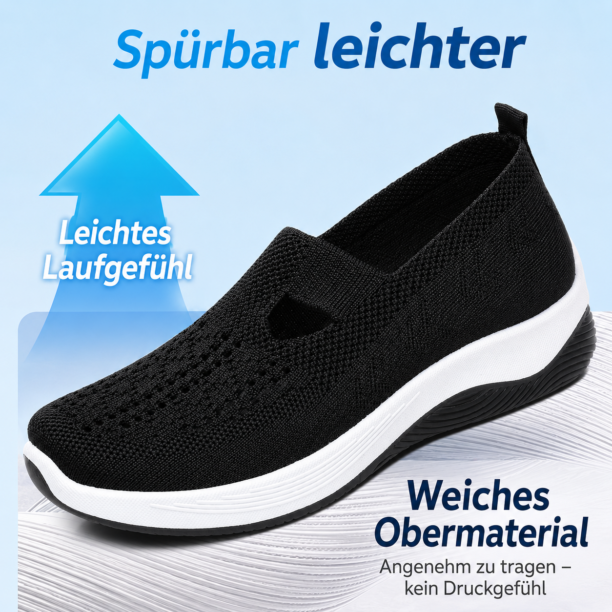 Lightweight cushioned shoe sole