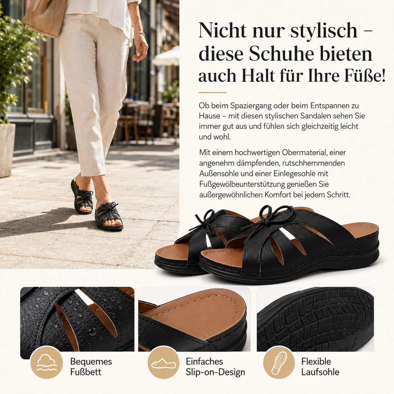 🏆 LETZTER TAG – 80 % RABATT | Weiche Damen-Pantoletten mit komfortabler Sohle ☁️💆‍♀️