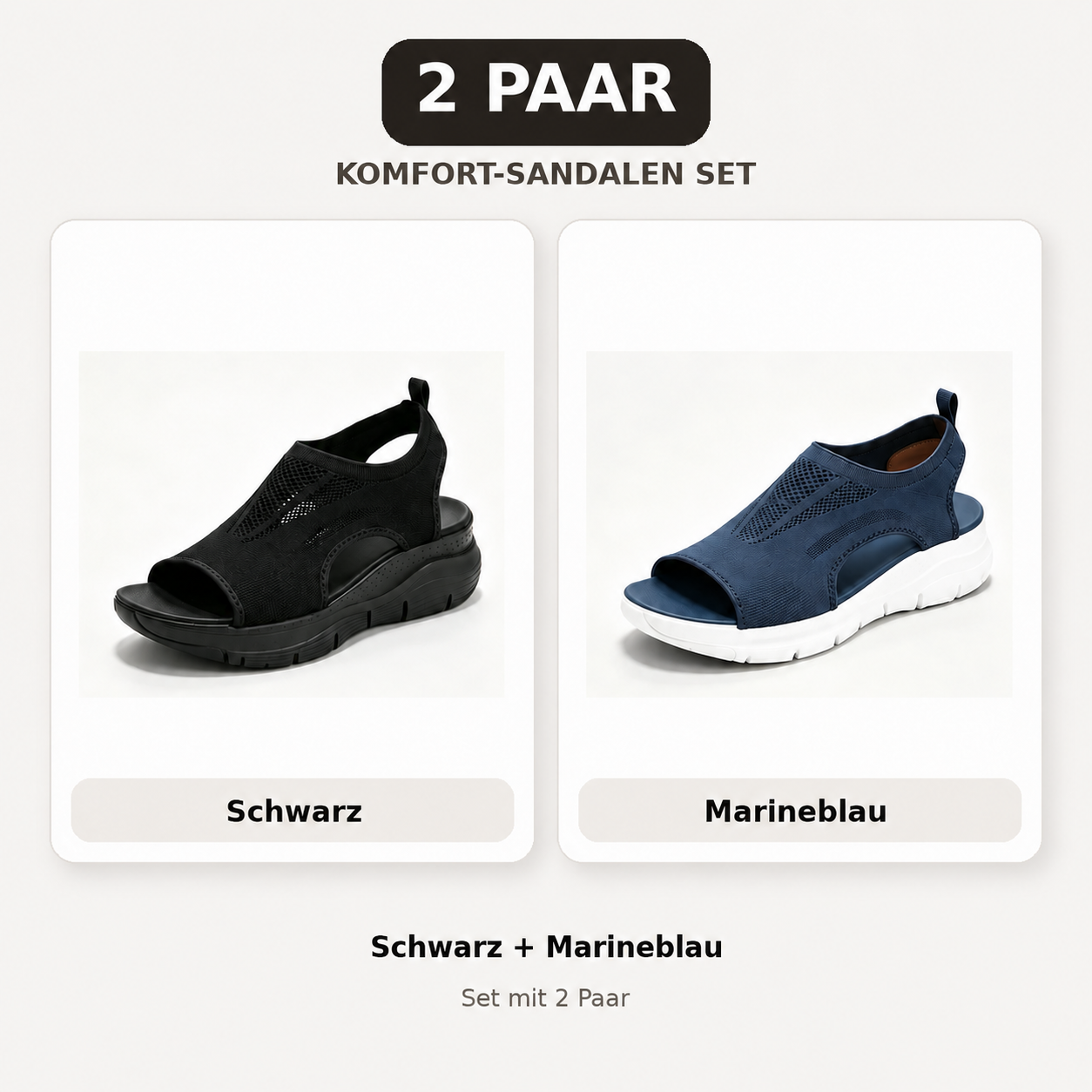🔥 LETZTER TAG – 80 % RABATT ✨ Schmerzlindernde orthopädische Komfortsandalen für Damen