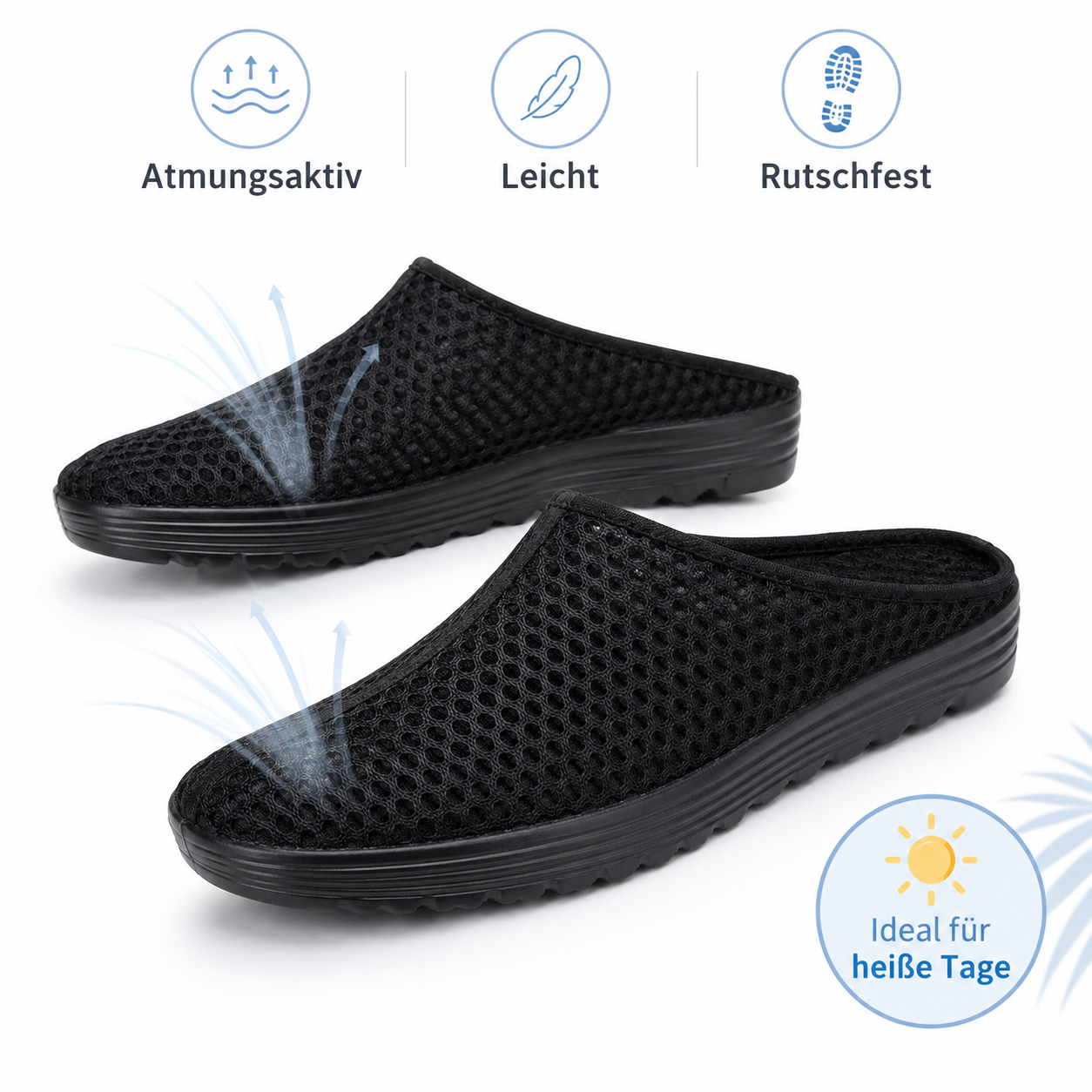 Bequeme, atmungsaktive Mesh-Slipper für den Alltag