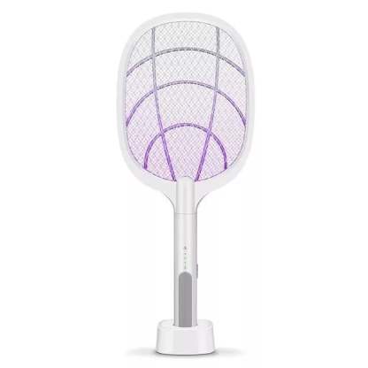 ⚡ Letzter Tag 2-in-1-Mückenklatsche🔦 | ·3000 V Hochspannung·Standfuß ohne Handgriff | Für zu Hause/Küche/Terrasse/Camping