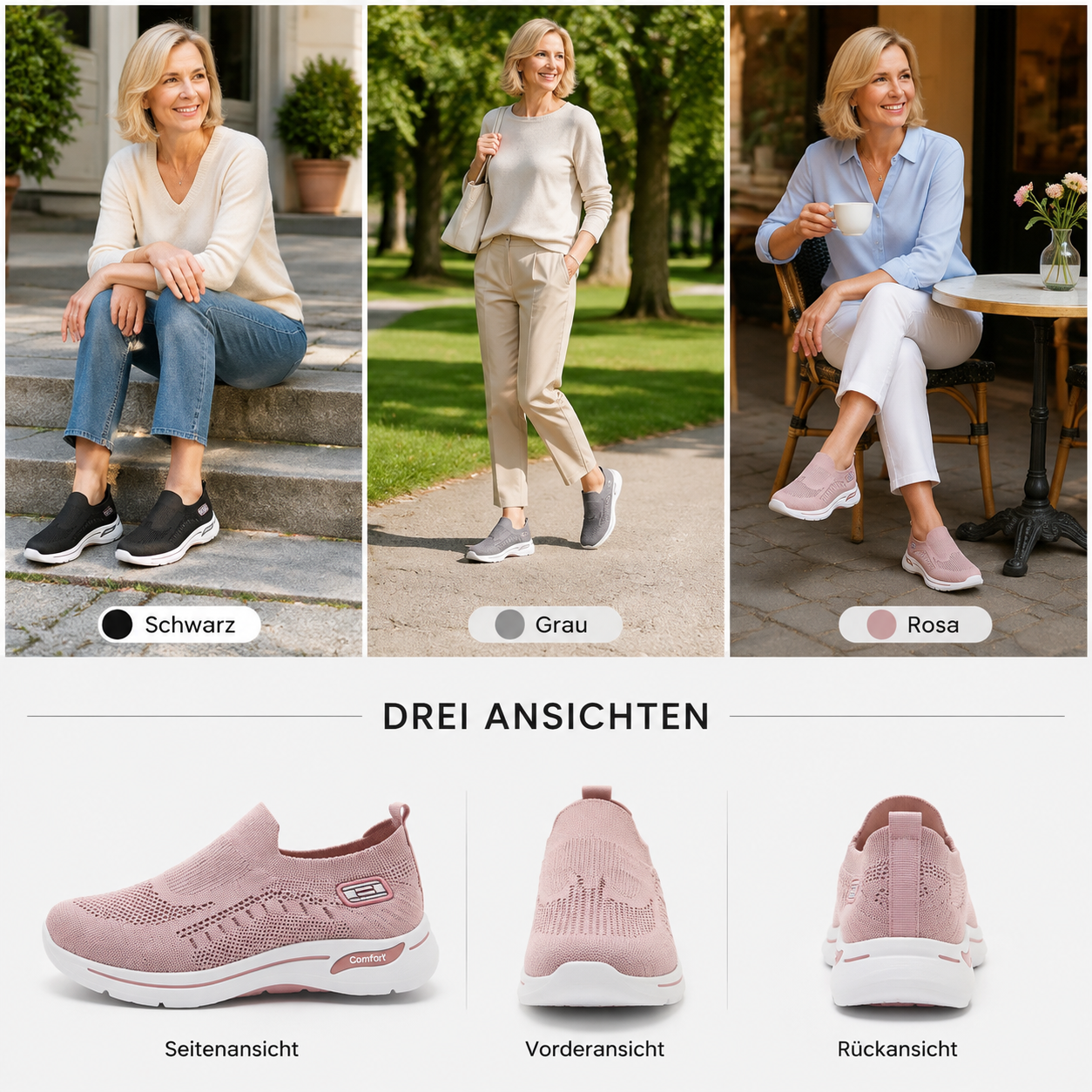 🥰🥰LETZTER TAG: 80 % RABATT👟 Orthopädische Komfort-Sneaker Damen👟