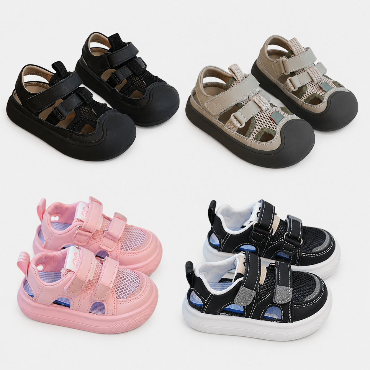 🔥 Barefoot Children's Closed Toe Breathable Summer Shoes with Scratch, Wide Toe and Zero Drop Sandals
