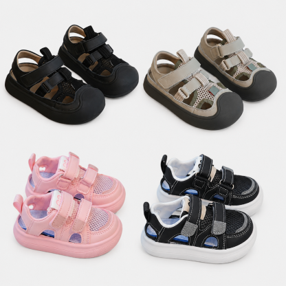 🔥 Barefoot Children's Closed Toe Breathable Summer Shoes with Scratch, Wide Toe and Zero Drop Sandals