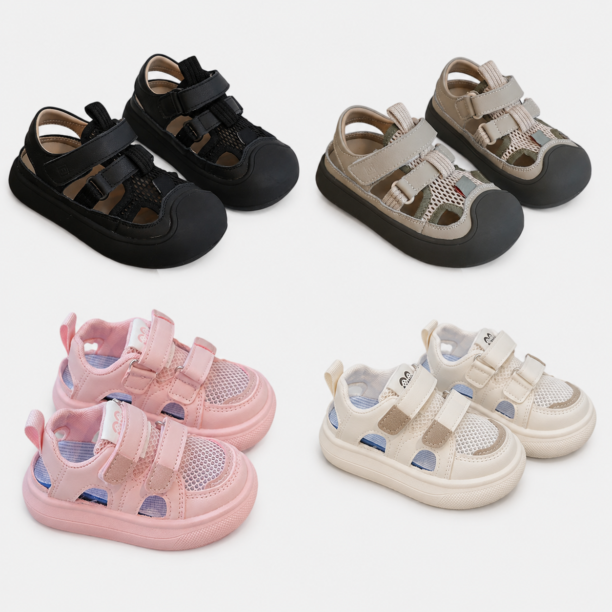 🔥 Barefoot Children's Closed Toe Breathable Summer Shoes with Scratch, Wide Toe and Zero Drop Sandals
