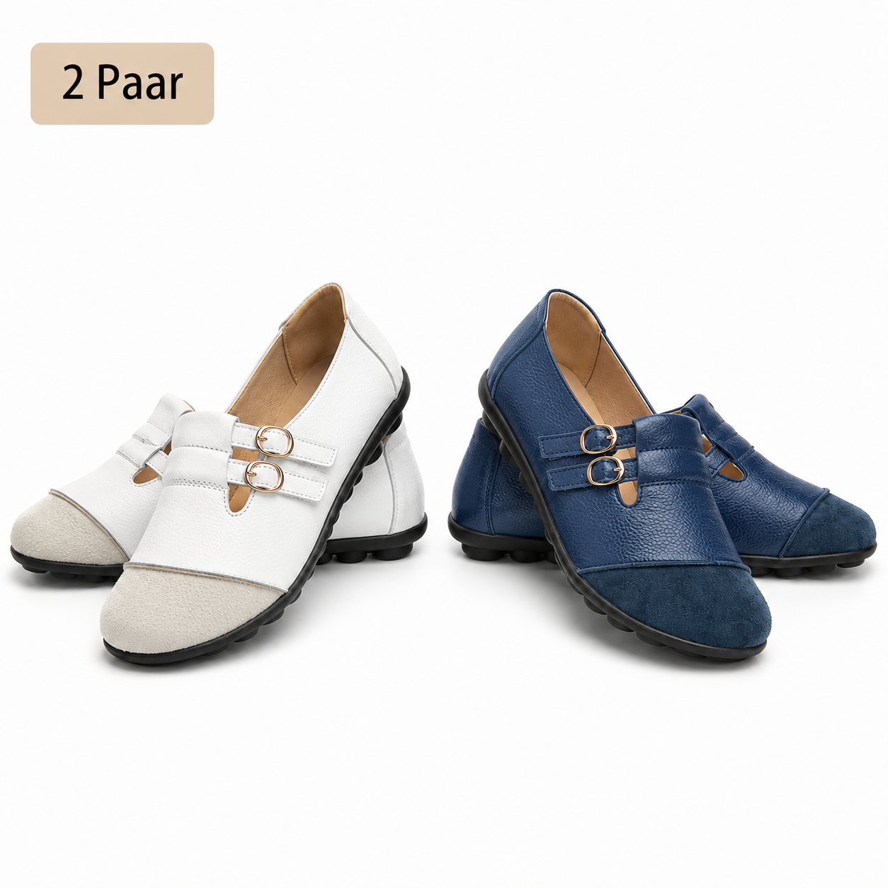 Bequeme Damen-Slipper mit weicher Sohle & verstellbarem Halt