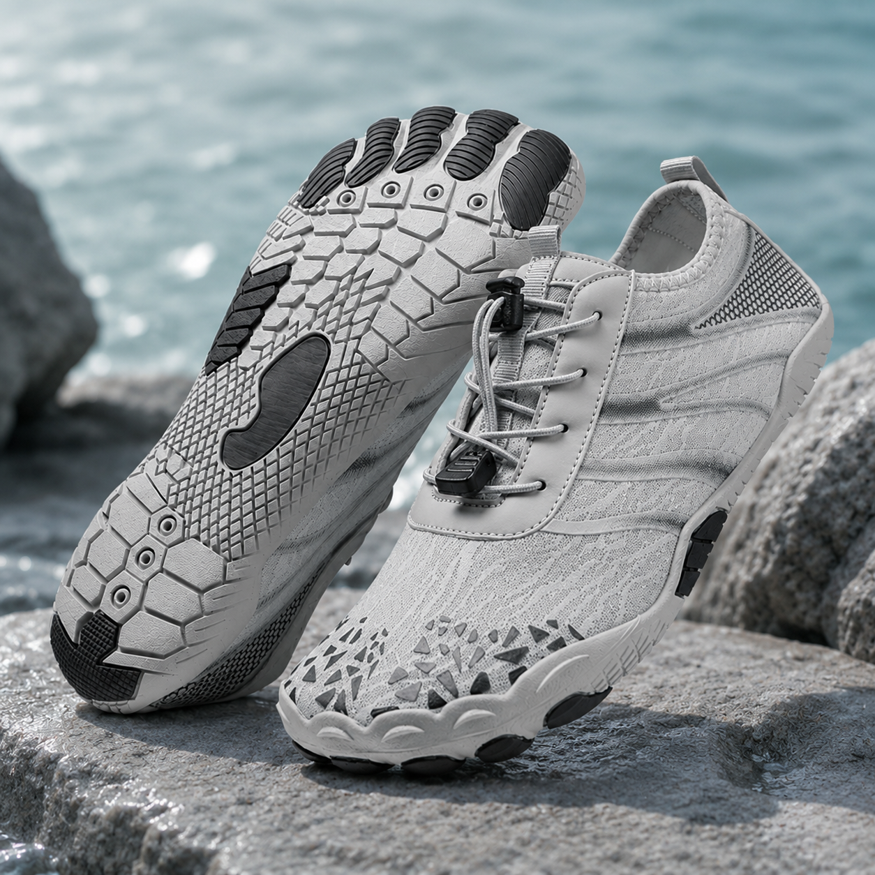 ❤️ Unisex Barfuß-Wasserschuhe – Atmungsaktiv, wasserfest & sandabweisend | Leichte Aqua-Schuhe mit Memory-Foam-Komfort und schnelltrocknendem Design