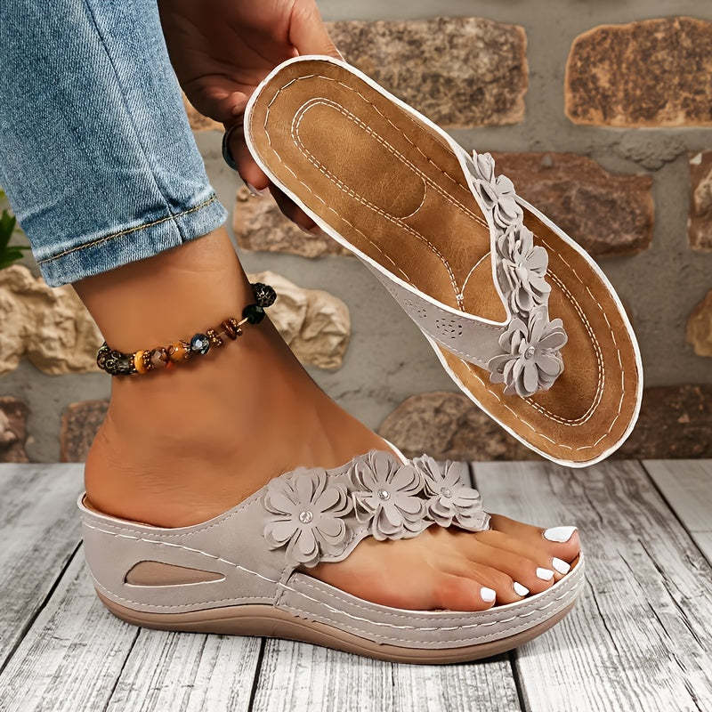 ✨Women's orthopedic flip-flops, suitable for all seasons, comfortable and breathable.