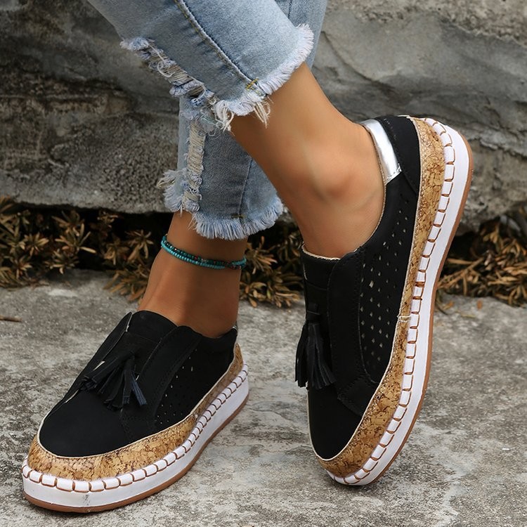 🚨Summer Sale⭐Women's Modern Slip-On Sports Tassels Shoes