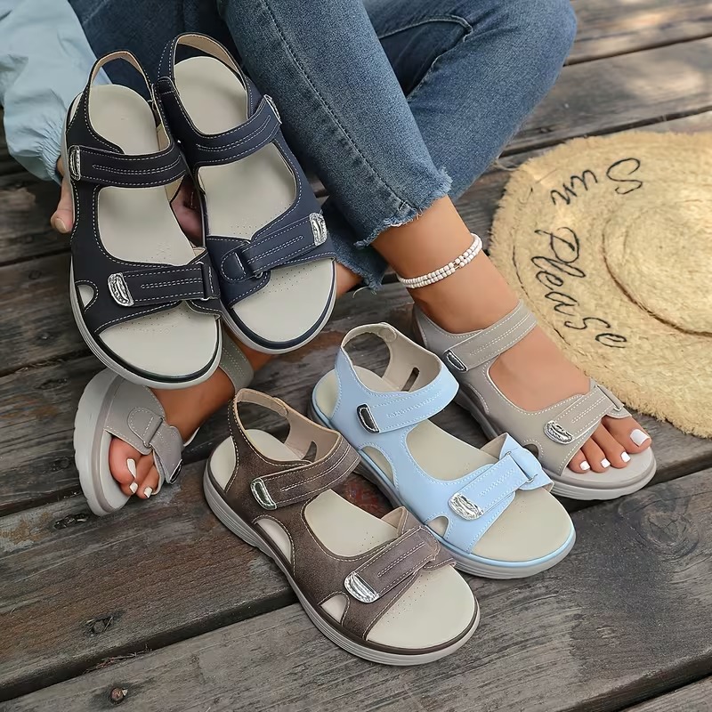 👑 Damen Sport-Sandalen mit doppelter Verstellriemen - 🔥𝐋𝐄𝐓𝐙𝐓𝐄𝐑 𝐓𝐀𝐆: 𝟖𝟎 % 𝐑𝐀𝐁𝐀𝐓𝐓