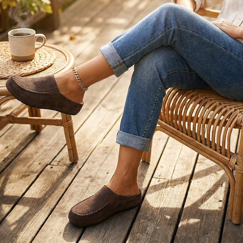 👡✨ Women's Wide Closed-Toe Mule Slippers 🛋️
