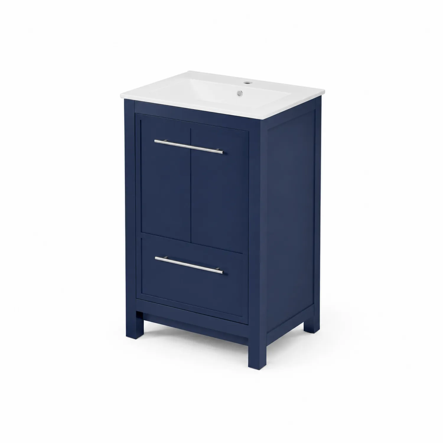 Szafka łazienkowa pod umywalkę z MDF 60x85x45 cm Granatowa