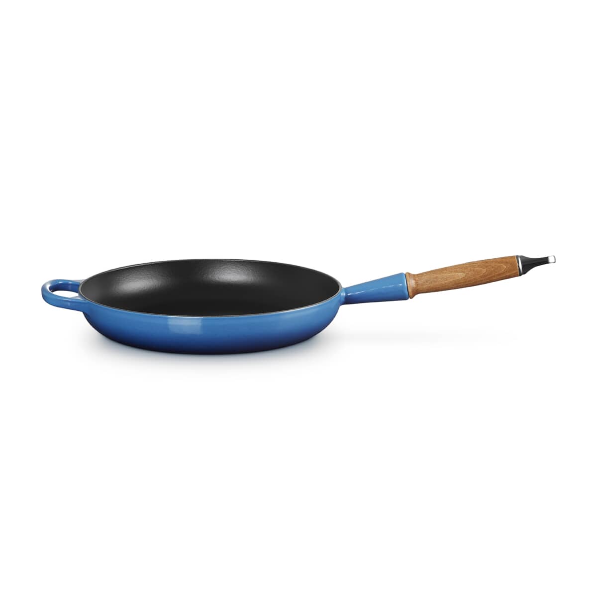 🎄Today's Special Value🎁Le Creuset Cast Iron 10.25" Flame Fry Pan with Wood Handle