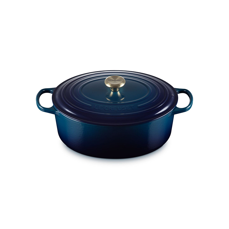 🎄Today's Special Value🎁Le Creuset Signature Enameled Cast Iron Oval Dutch Oven, 8-Qt.
