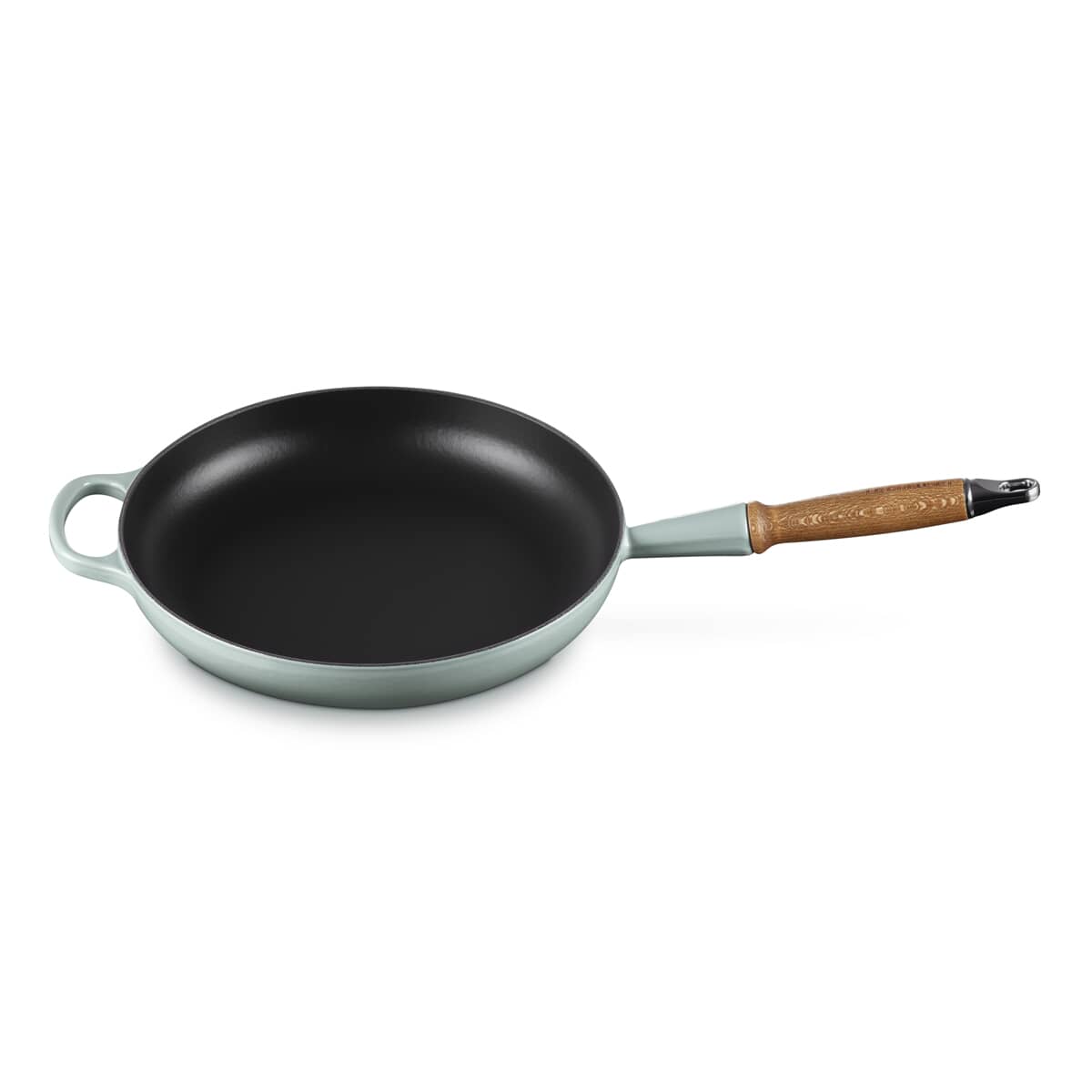 🎄Today's Special Value🎁Le Creuset Cast Iron 10.25" Flame Fry Pan with Wood Handle