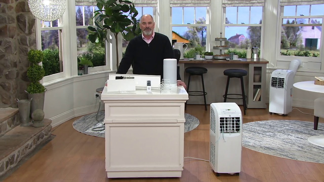 GE 9,500 BTU (6,000 BTU DOE) Portable AC,Fan & Dehumidifier on QVC
