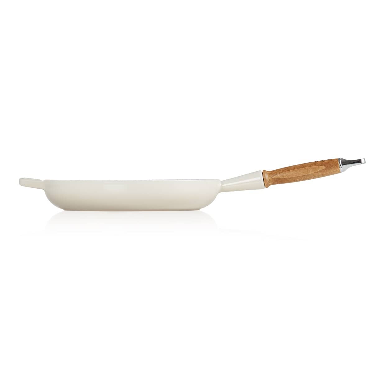 🎄Today's Special Value🎁Le Creuset Cast Iron 10.25" Flame Fry Pan with Wood Handle