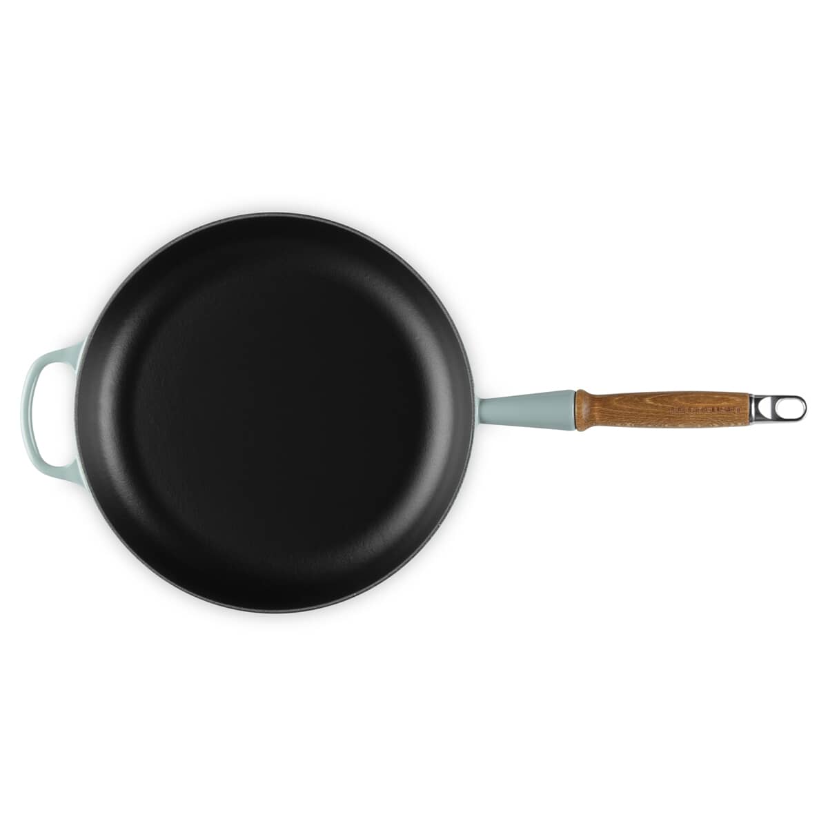 🎄Today's Special Value🎁Le Creuset Cast Iron 10.25" Flame Fry Pan with Wood Handle