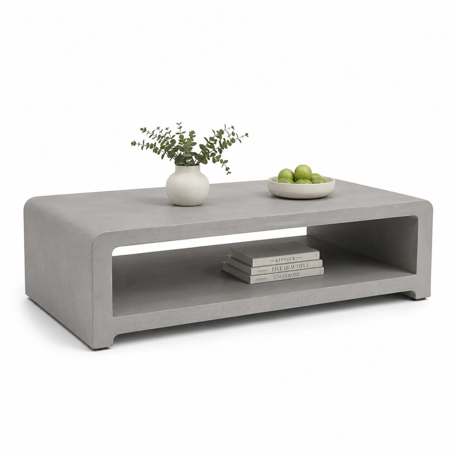 Stolik kawowy betonowy 120x60x35 cm Szary-Arzenorae