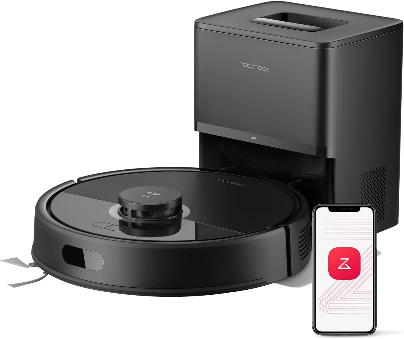 Roborock Q7 L5 Plus robot aspirador - Succión 8000 Pa y autovaciado 7 semanas - LiDAR antienredos - Negro-Milooabode