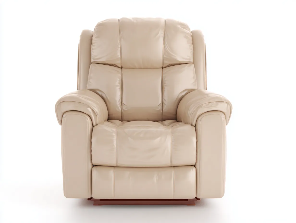 Sillones reclinables 95x100x105 cm - tapizado acolchado - color beige - estilo moderno-Milooabode