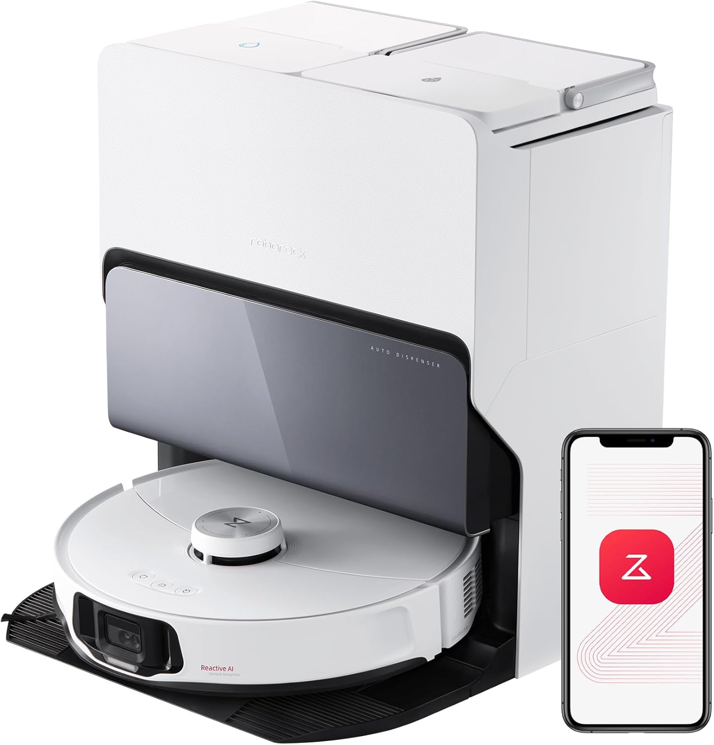 Roborock S8 MaxV Ultra robot aspirador - Base todo en uno y 10000 Pa - DuoRoller Riser con VibraRise - Blanco-Milooabode