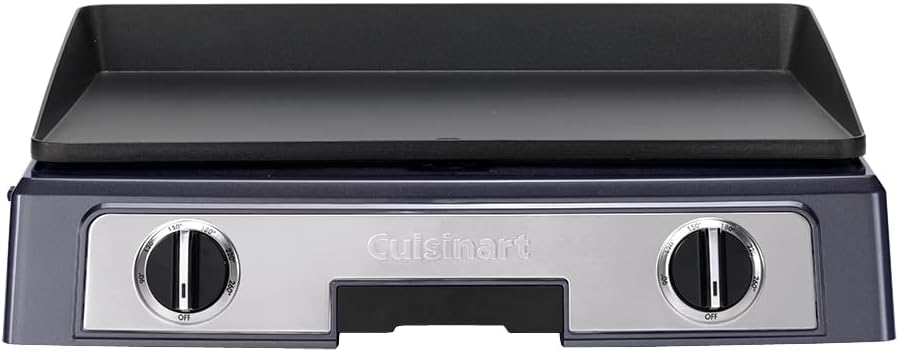 CUISINART PL60BE - Plancha eléctrica independiente 2200 W - Aluminio hierro fundido - Compacta-Milooabode