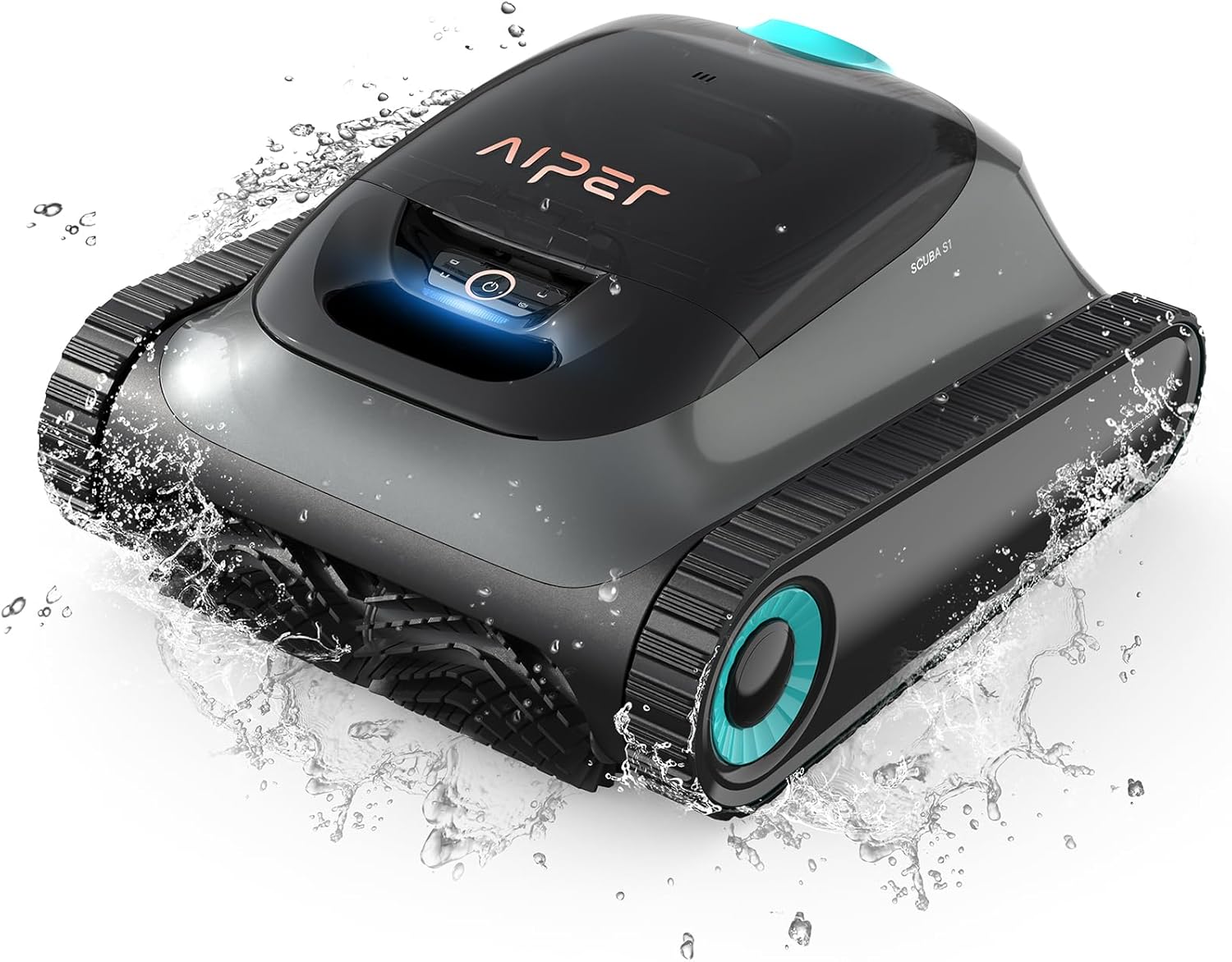 AIPER Scuba S1 ESV1 - Robot aspirador piscina 150 m2 - 150 min - Cesta 3,5 L WavePath 2.0-Milooabode