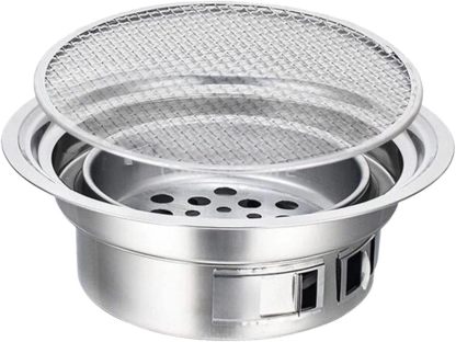 QXL2509120487 - Parrilla carbón doméstica - Antiadherente - Para jardín cocina exterior-Milooabode